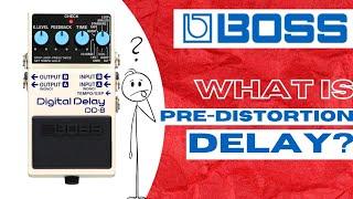 how to use a delay guitar effects pedal | Boss DD-8 pre distortion |