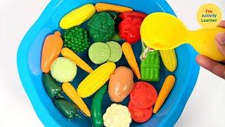 VEGETABLE SOUP  | Learn Vegetables Activity | Educational Videos for Toddlers | Sensory