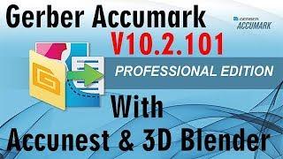 Gerber Accumark 10 With Accunest & 3D Blender !! Full Tutorial 100% Working