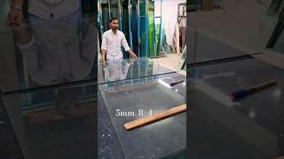 5mm plain glass cutting #glasscutting #glasshardwork #glassfitting #glasswork #shaik #trending #sk