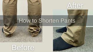 How to Shorten Pants with a Double Fold Hem - Jean Hem