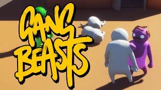 Gang Beasts - БОЙ НА КРЫШЕ! (Брейн и Даша)