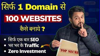 What is Domain vs Subdomain vs Subdirectory in SEO and How to Build 100 Websites with 1 Domain?