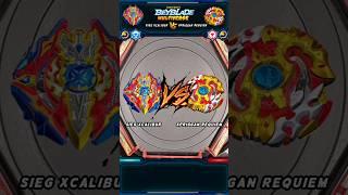 Sied Xcalibur VS Spriggan Requiem. #beyblade #beybladeburst #beyblademultiverse