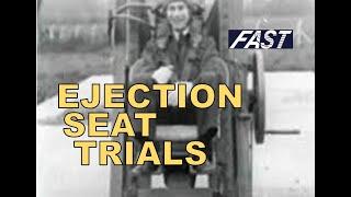 Ejection Seat Trials with the Martin Baker Test Rig at Farnborough