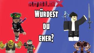 Roblox - würdest du eher ? Mit WALL·E  und Shrek