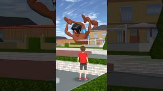 Giant black monster is on the road in search of Yuta Aida #shortvideo #sakuraschoolsimulator