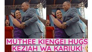 MUTHEE KIENGEI HUGS KEZIAH WA KARIUKI AND GIFTS HER WITH KSH 100,000