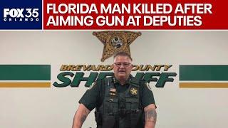 Florida sheriff speaks after man shot, killed by deputy