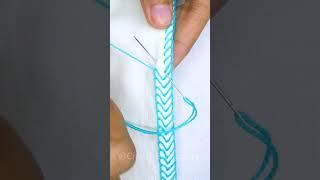  Exclusive border embroidery design! #shorts # #cute #trending #viral #art #embroidery #tutorial