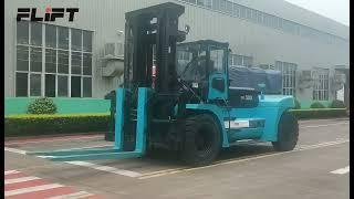 "Lift Heavy with FLIFT: 30t Forklift's Impressive 3500mm Height and Overload Capabilities!"