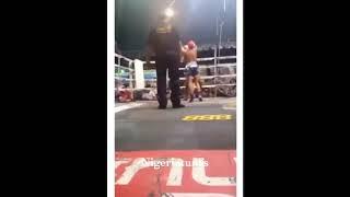 Muay Thai fighter  kills his  13 year old opponent Anucha Tasako with 5 combo punch