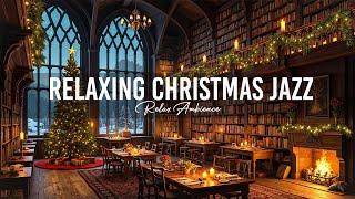 Relaxing Christmas Music Ambience  Relax Ambience with Gentle Jazz Melodies in the Snow