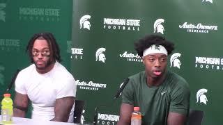 Michigan State players on win over Iowa - Chiles, Martinez, Lynch-Adams