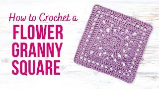 How to Crochet a Lacey Flower Granny Square | Easy Step by Step