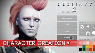 Destiny 2 | Character Creation | ALL OPTIONS - Races / Genders / Hairstyles / Markings [1080p HD]