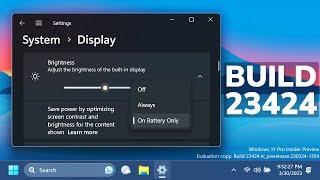 New Windows 11 Build 23424 – New Settings App Features, New Widgets Board and Fixes (Dev)