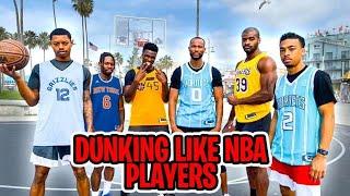 Dunking Like NBA Players at Venice Beach