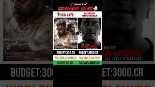 Thug Life Vs Mission Impossible Movie Box Office Collection  || #movie #review #film #boxoffice