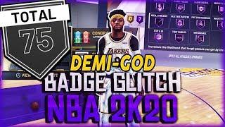 *NEW* NBA 2K20 DEMIGOD + MAX HOF BADGE GLITCH! - INSTANT 99 OVR (ALL 75 BADGES)