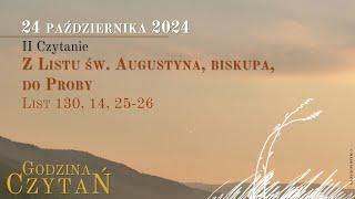 #GodzinaCzytań | II Czytanie | 24 października 2024