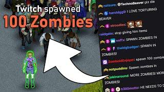 Project Zomboid but Twitch chat controls the game...