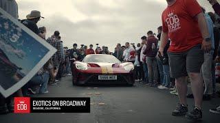 Exotics on Broadway EOB | Monterey Car Week | Obsessed Studios 4K Cinematic Cut