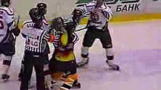 12/7/04 Ak Bars - Severstal Mini-Brawl Part 3