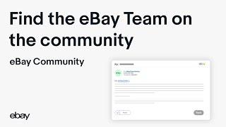 Find the eBay Team on the Community