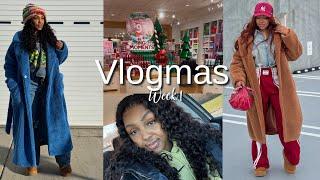 Vlogmas | Week 1 | GRWM + Shopping + IG pics + Appts