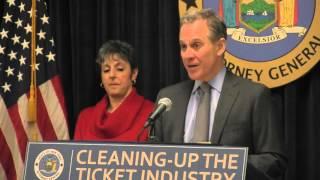 A.G. Schneiderman Announces Findings of Investigation into Ticket Industry