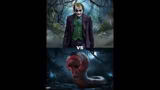 joker vs blood worm vs Creatures  ( kratos, hulk, Hyena, lion, Tiger)