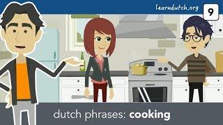 Learn Dutch phrases - preparing a meal, using diminutives and ordinal numbers