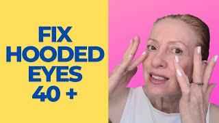40+ Eye Massage to Lift Hooded Lids & Reduce Bags‍️ / Natural Anti-Aging Face Technique