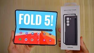 Samsung Galaxy Z Fold 5 with S-Pen Case Unboxing, Setup & First Impressions!