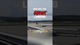 Who has the Hardest landing #landing #edit #aviation #airplane #flugzeug #a340 #swiss