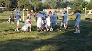 Tristan West football practice 2013