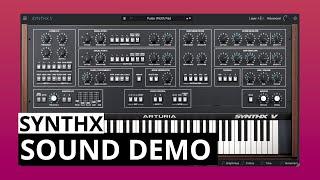 Arturia SYNTHX Sound Demo (No Talking) - Elka Synthex emulation