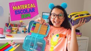 MEU MATERIAL ESCOLAR 2019 - ORGANIZANDO MEU ESTOJO | Luluca