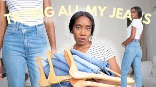 TRYING & STYLING all my JEANS || Different Styles || Petite Girl Friendly