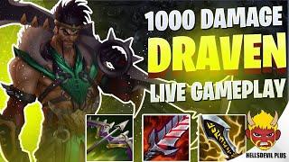 1000 DAMAGE PER SHOT ON DRAVEN FT. @BrokenSupport  Wild Rift HellsDevil Plus Gameplay