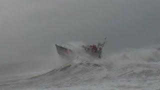 47-foot Motor Lifeboat MLB - Coast Guard Station Barnegat Light Heavy Weather Training