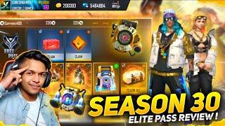 New Season 30 Elite Pass Review & New BackPack Skin & Monster Trucks Skin & New Gun Skin Free Fire