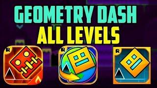 ПРОХОЖДЕНИЕ ВСЕХ УРОВНЕЙ GEOMETRY DASH (LITE,MELTDOWN,WORLD)