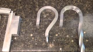 Bending Aluminum Channel Scroll work with Harbor Freight compact bender