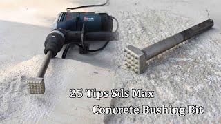 25 tips aggressive sds max bushing bit for demolition hammer