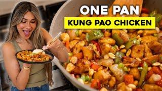 LOW CARB KUNG PAO CHICKEN! 26g Protein, 9g Carbs! Easy One Pan Meal