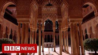 Coronavirus: Spain's Alhambra Palace reopens to visitors - BBC News