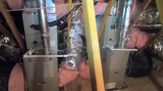 Installation of Carrier Variable Speed Furnaces and Enlarge Ducts