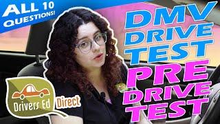 DMV Driving Test, Pre-Drive Test Questions - California Driver's License Exam